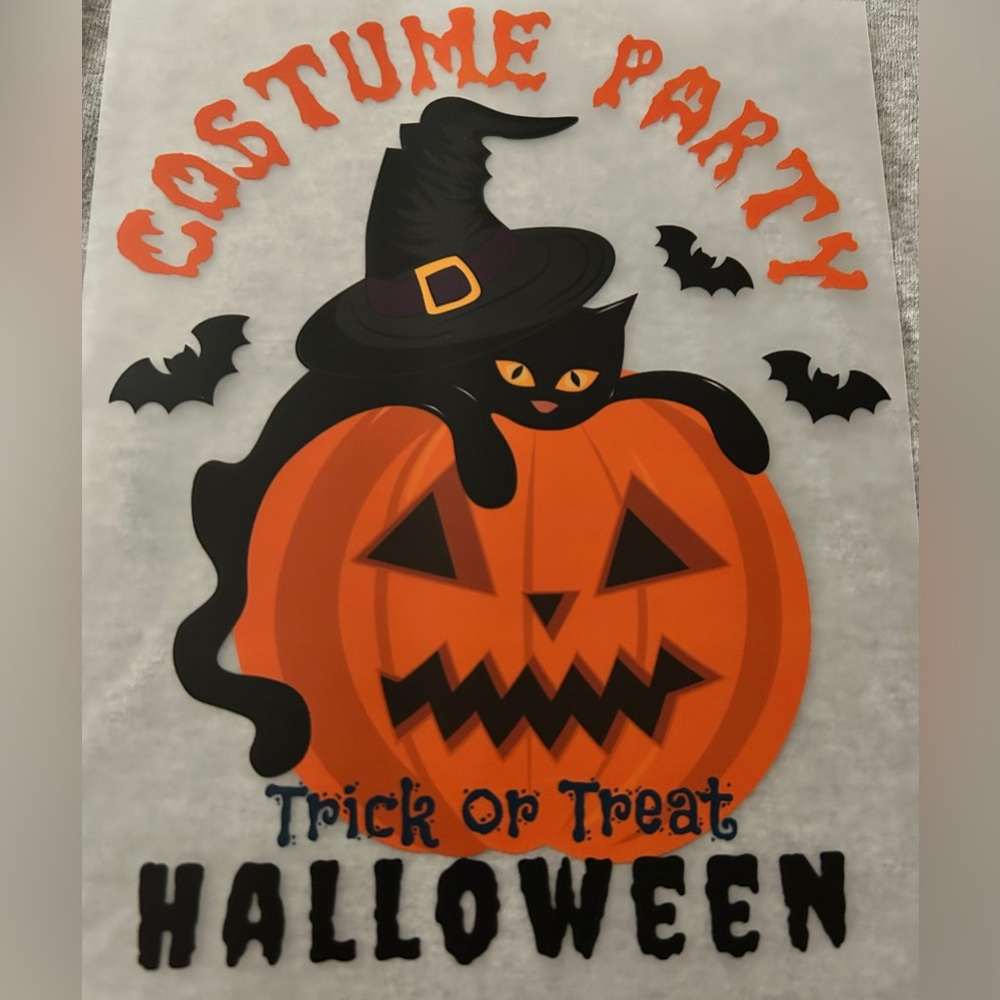 Halloween t-skirt   Made to order sizes 2T-3X with Black Cat. U pick color